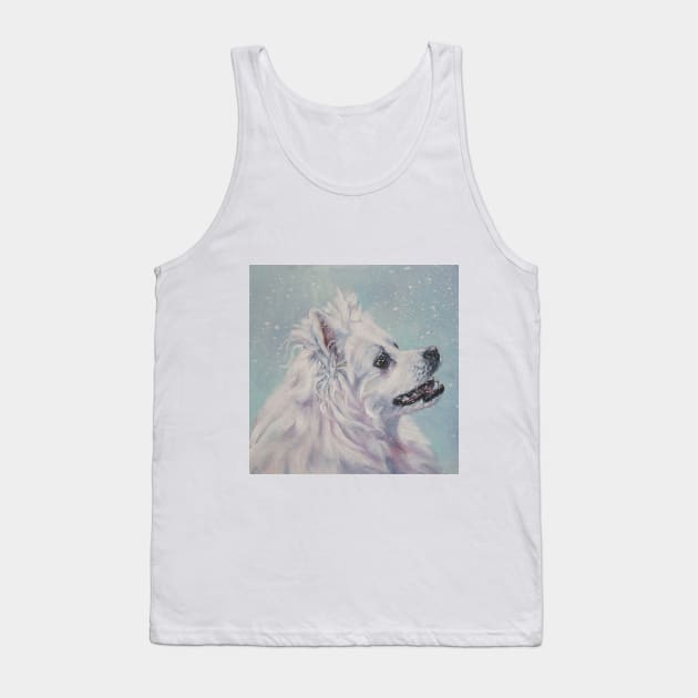 American Eskimo Dog Fine Art Painting Tank Top by LASHEPARD